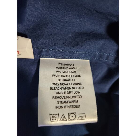 Ben Sherman Men's Navy Stretch Shirt Sz 17 32/33 NWT Button Down - Picture 7 of 9